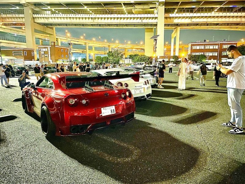 The JDM Experience in the Legendary JDM Car (Daikoku PA,Wangan,etc.) - Tokyo Tower and Shibuya on the way back