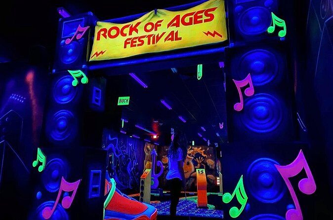 Ticket for the Mall of America Rock of Ages Blacklight Mini Golf - FAQs