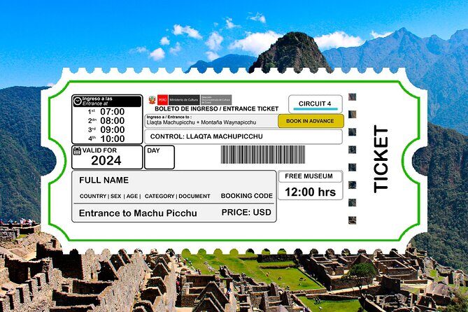 Tickets to Huayna Picchu four time options - Key Points