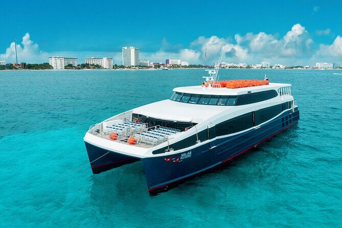 To Isla Mujeres luxury FERRY by Xcaret from Cancun - The Experience of the Cancun to Isla Mujeres Ferry by Grupo Xcaret