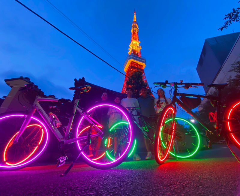 Tokyo: 2-Hour Night Bike Tour of the Citys Hidden Gems - Two hours, with a finish near Tokyo Station