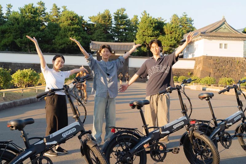 Tokyo 3-Hour Electric-Assist Bicycle Tour | Cruise Shibuya, Shinjuku, Imperial Palace | Private Exclusive Group - The government district and Imperial Palace