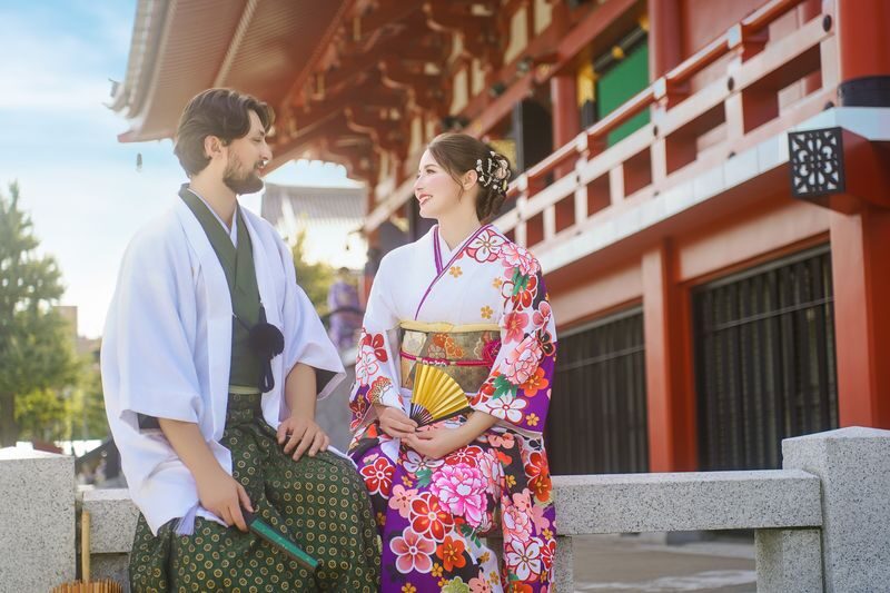 Tokyo Asakusa Kimono Commemorative Photo Shoot (Provided by HANAYAKA) - Hair, accessories, and makeup