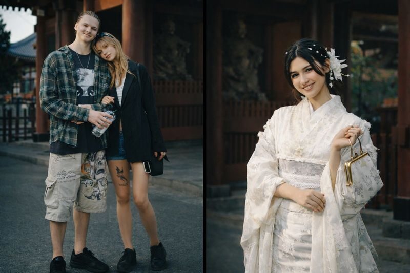 Tokyo: Asakusa Private Photoshoot Experience - Asakusa, framed by someone behind the camera