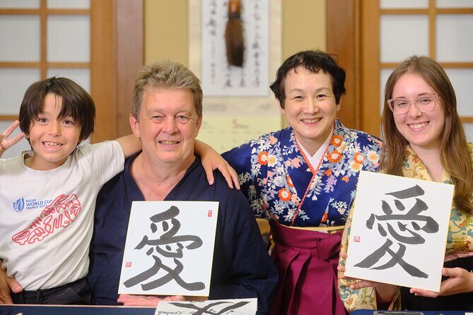 Tokyo Calligraphy Experience Japanese Treats with Green Tea - Engaging First Impressions