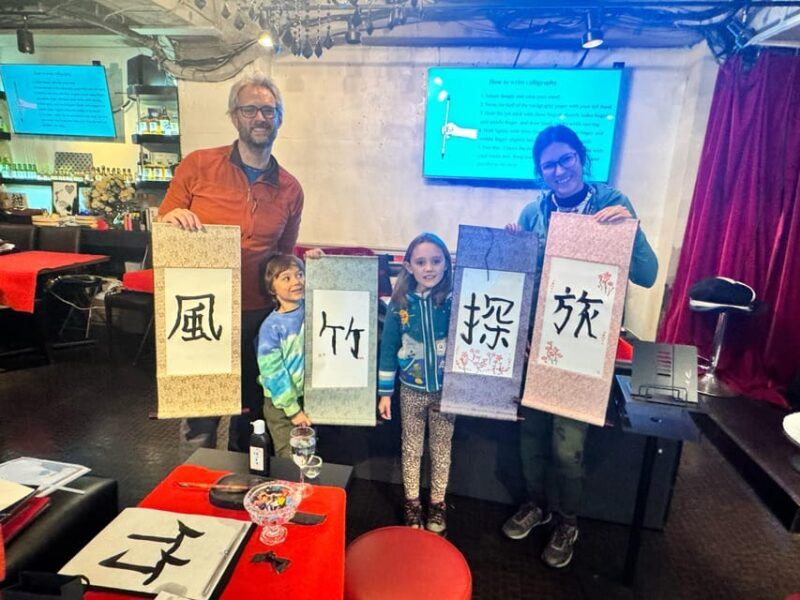 Tokyo: Calligraphy on Kanji Fan & Scroll with Drink - An Authentic Calligraphy Experience in Tokyo