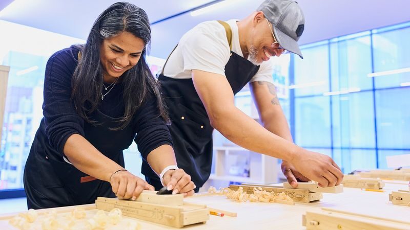 Tokyo: Chopstick-Making Workshop & Japanese Cultural Experience - Choosing wood is part of the fun