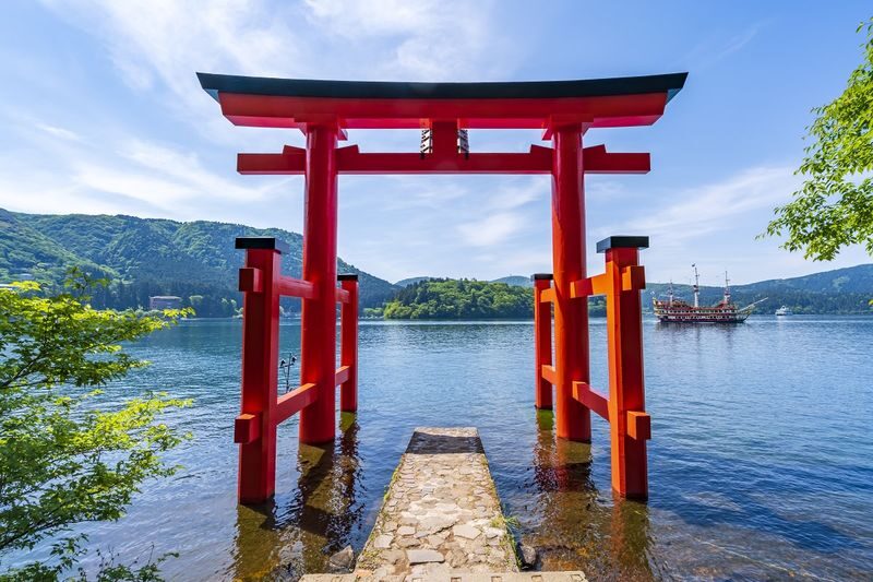 Tokyo Full-Day Small Group Fuji Safari Park & Izu Fruit Park Adventure with Lake Ashi Shrine - Lake Ashi shrine: a quieter counterpoint