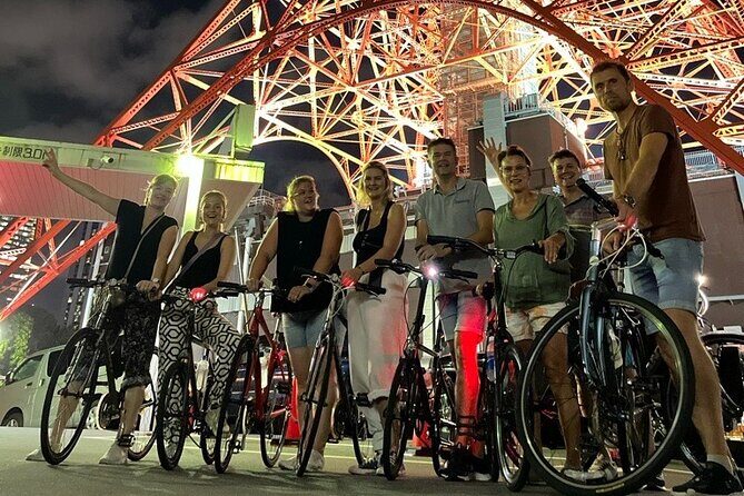 Tokyo Night Bike Tour: From Shibuya to Tokyo Tower via Roppongi - Key Points