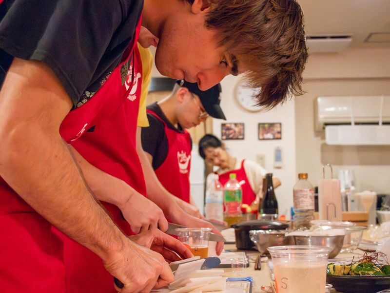 Tokyo Night Cooking Class: 5 Home-Cooked Japanese Dishes - Cooking with a guide, not just following a recipe