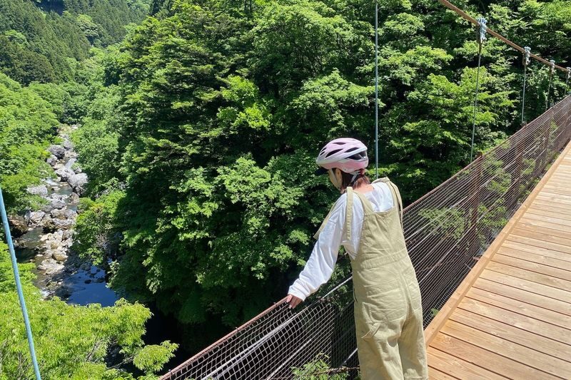 Tokyo Okutama Mountain Half-Day Cycling Adventure with Wasabi Tasting - Wasabi fields, a shop and a fresh tasting