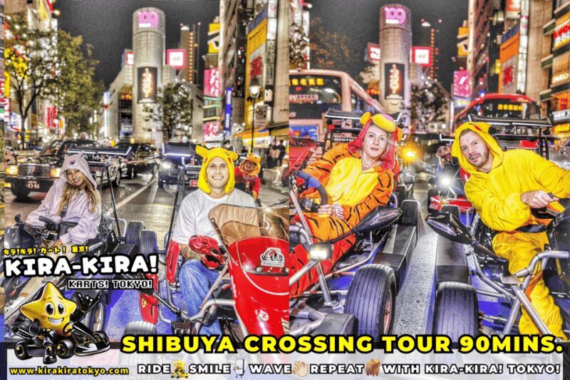 Tokyo: Shibuya Crossing x Tokyo Tower and more! Go-Kart Tour - FAQs