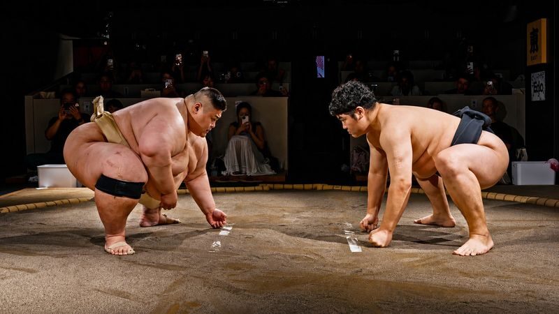 Tokyo: Shibuya Sumo Show with Drink and Photo - The dohyo challenge depends on the lottery