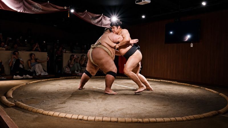 Tokyo: Shibuya Sumo Show with Drink and Photo - The venue near Yoyogi Station