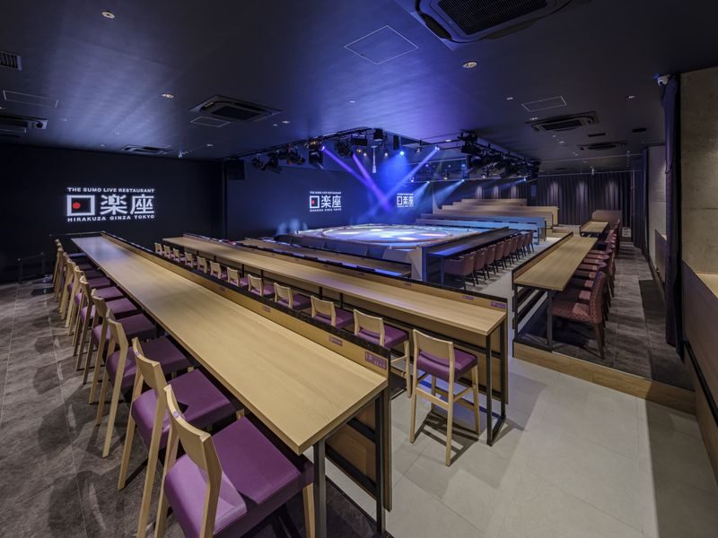 Tokyo Sumo Dinner Show in Ginza with Japanese Cuisine & Sake Bar - Standard or Premium: choosing your seat