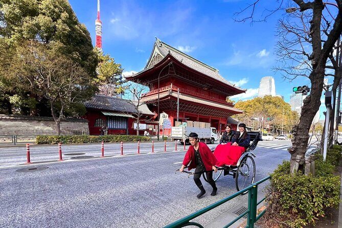 Tokyo Tower Adventure 60 Minute Scenic Rickshaw Ride - Starting Point: Hoshuin Temple
