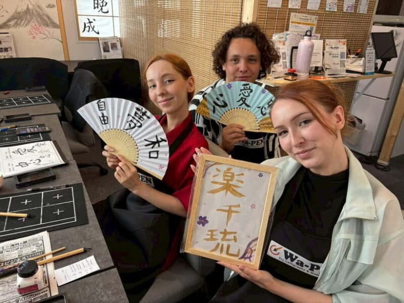 Tokyo:Calligraphy &Make your original folding fan in Asakusa - Key Points