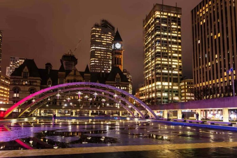 Toronto: Guided City Sightseeing Festive Lights Bus Tour - Key Points