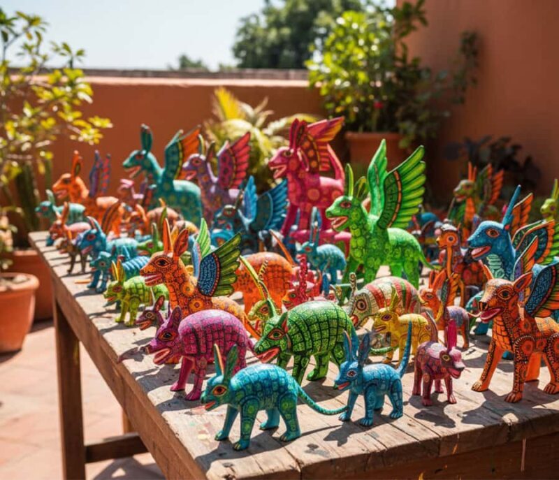 Tour Oaxaca Antigua: Monte Albán, Alebrijes & Artesanías - San Martín Tilcajete: The Vibrant World of Alebrijes