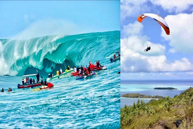 Tour of the island and Peninsula WITH Paragliding and Taxi Boat (Teahupoo) - Exploring Tahiti from Air, Land, and Sea: A Private Tour with Paragliding and Taxi Boat