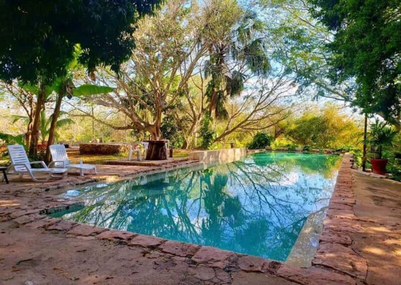 Tour to Hacienda Mucuyché, 2 cenotes & Oxkintok from Merida - Transportation and Group Size