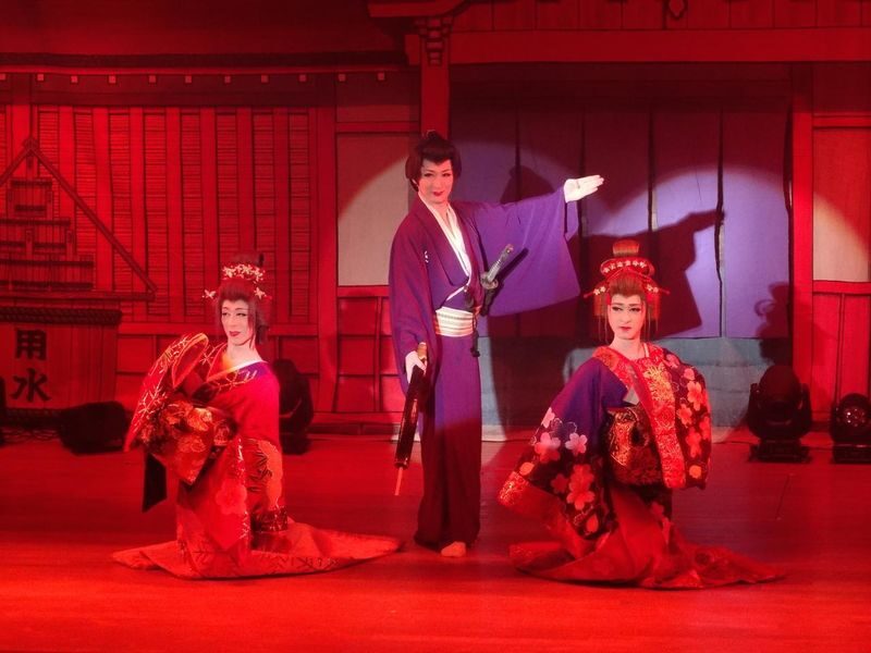 Traditional Japanese Performance "Taishu-engeki" in Umeda - A local theater show, not a silent cultural exhibit