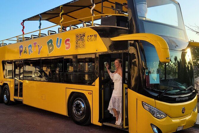 Transfers on Party Bus from Costa Mujeres to Cancun - A Detailed Look at the Party Bus Experience