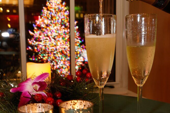 Tree Lighting Ceremony Indoor Viewing from 45 Rockefeller Center - A Cozy, Elegant Way to View the Rockefeller Center Tree Light-Up