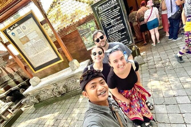 Ubud Monkey Forest Rice Terrace Temple Waterfall Private Tour - Key Points