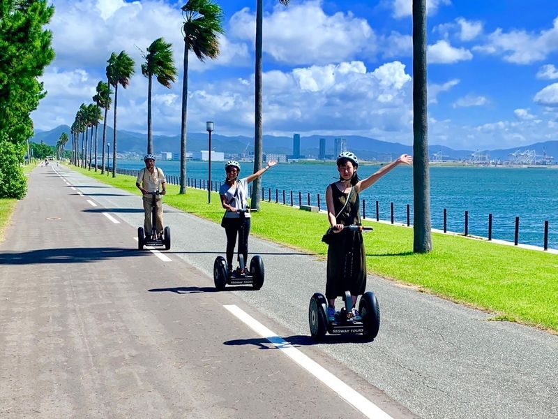 Uminonakamichi Seaside Park Segway Tour in Fukuoka - Learning to ride before the route begins