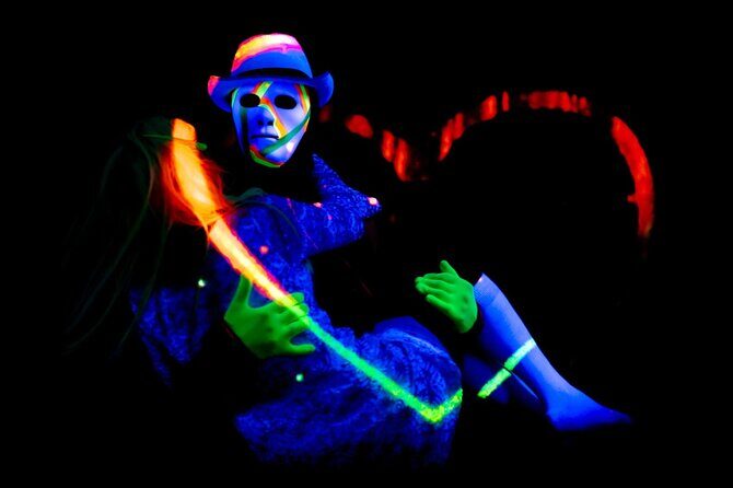 Underground Black Light Theatre Interactive Show in Prague - Key Points