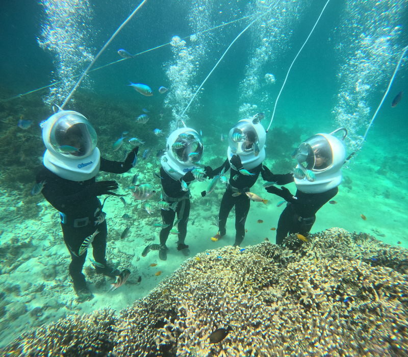 Underwater SeaWalker Experience Ishigaki Island - From the hotel meeting point to the water