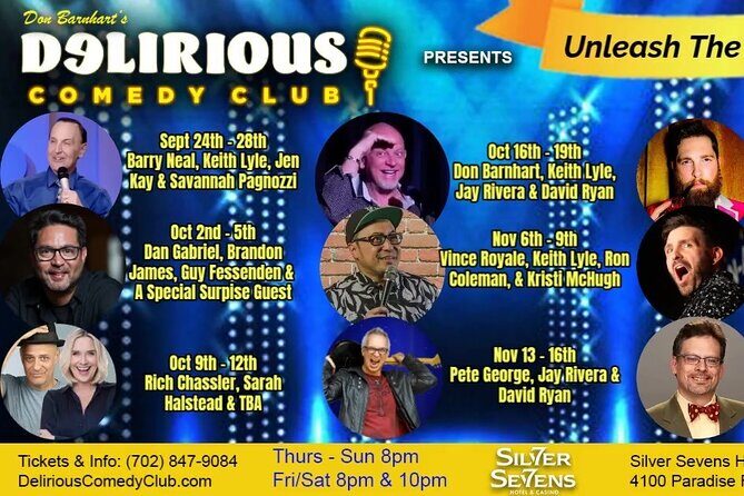 Unleash The Laughter Delirious Comedy Club at Silver Sevens Hotel - A Detailed Look at the Experience