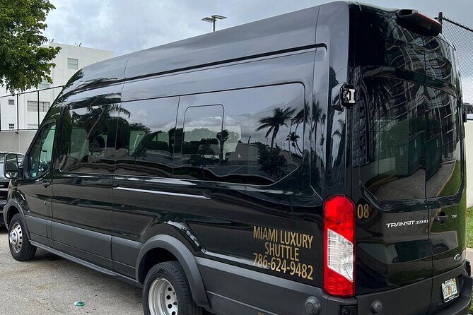 VAN Mia Airport or Hotels to Miami Port or Hotels Up to 14pax - A Practical, Comfortable Ride — Miamis Private Shuttle Experience