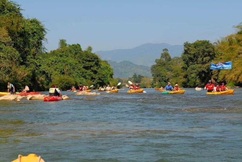 Vang Vieng: Kayaking & Hot Air Balloon with Hotel Pick-Up - Key Points