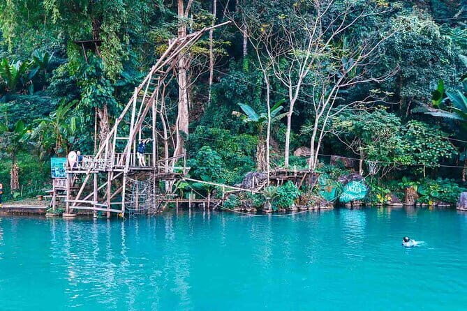 Vang Vieng Tour A Blue lagoon 3 with Caves and Zipline - An Authentic Day of Adventure in Vang Vieng: Blue Lagoon 3, Caves, and Zipline