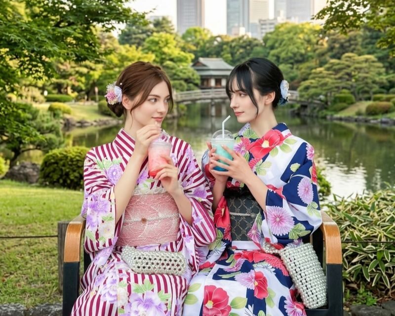 VASARA Kimono and Yukata Rental in Tokyo (Available in 5 branches) - Dressing, accessories, and what the Quick plan covers