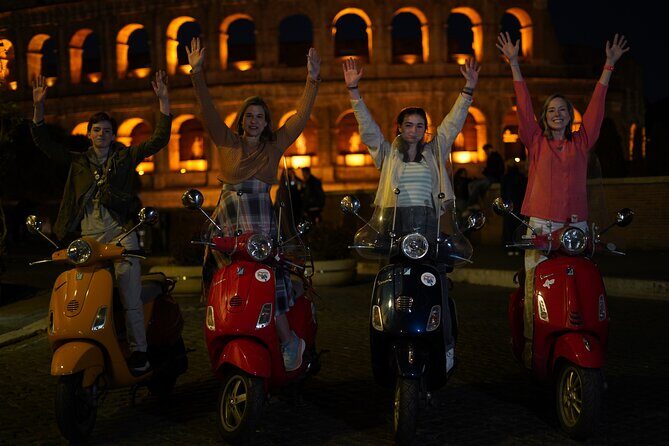 Vespa Scooter Night Tour in Rome with Professional Photographer - The Sum Up