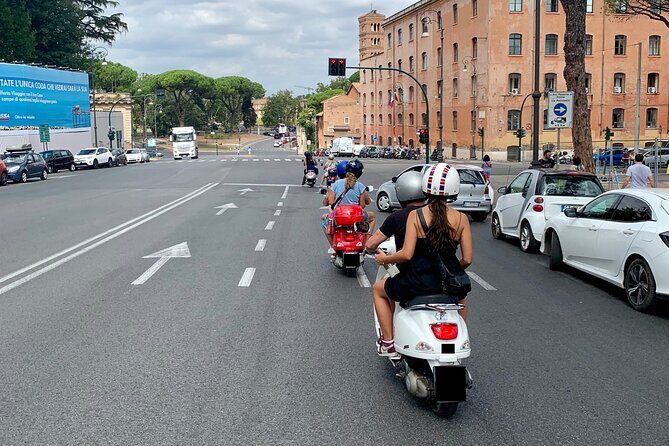 Vespa Tour in Rome Driven by Us with Optional Pick Up - Key Points