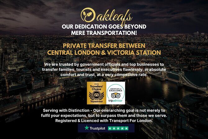 Victoria Station  Chauffeur/ Taxi - To & From Central London - In-Depth Look at the Experience