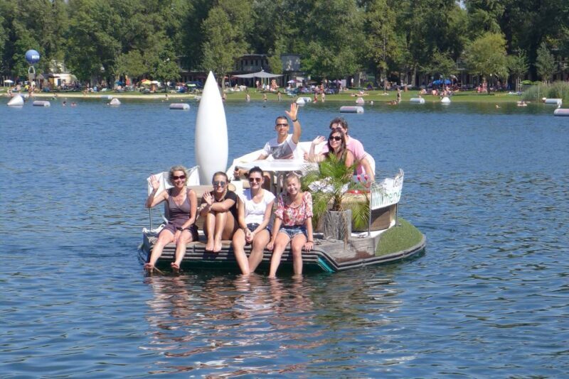 Vienna: Private Floating Island E-Boat Rental on Danube - Vienna: Private Floating Island E-Boat Rental on Danube