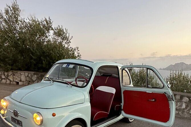 Vintage car 500 Photo shoot on The amalfi coast - Authentic Moments and Professional Photos