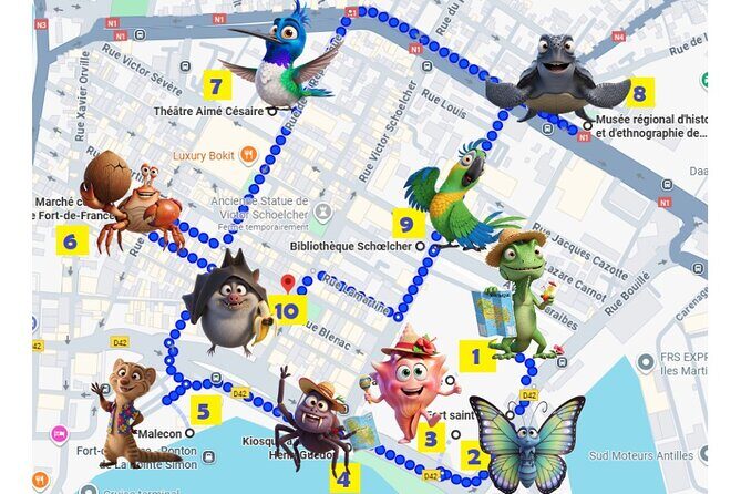 Visit Fort-DE-France with a fun and original track game! - A Detailed Breakdown of the Itinerary