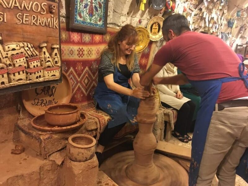 Visit to Cappadocia ceramic workshop and carpet store - Frequently Asked Questions