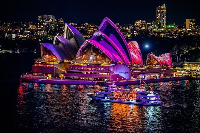 Vivid Sydney Lights and Fireworks Sightseeing Cruise - Experience the Magic of Sydney’s Vivid Lights from the Water