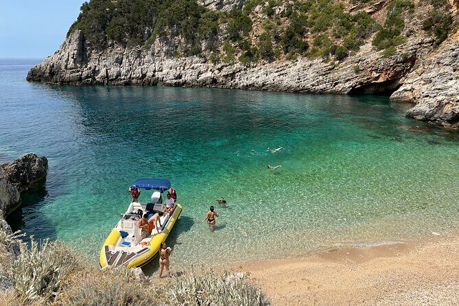 Vlore Speedboat Tour to Dafina Bay & Haxhi Ali Cave - Key Points