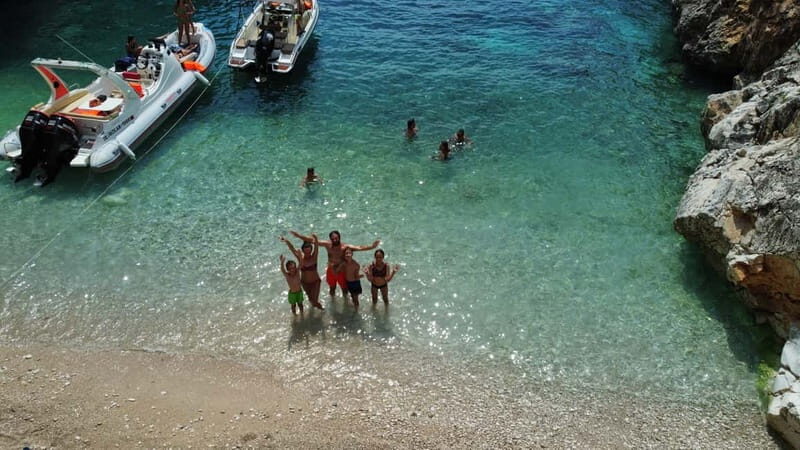 Vlorë: Speedboat Trip to Grama Bay w/ Snorkeling & Swimming - Dafina Bay & Dafina Cave