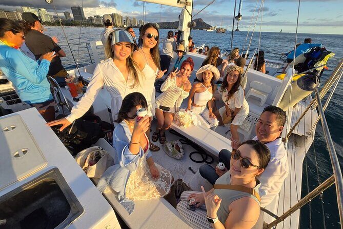 Waikiki Sunset Cruise and Iconic Views with Swimming - A Relaxing Sunset Adventure with a Splash of Excitement in Waikiki