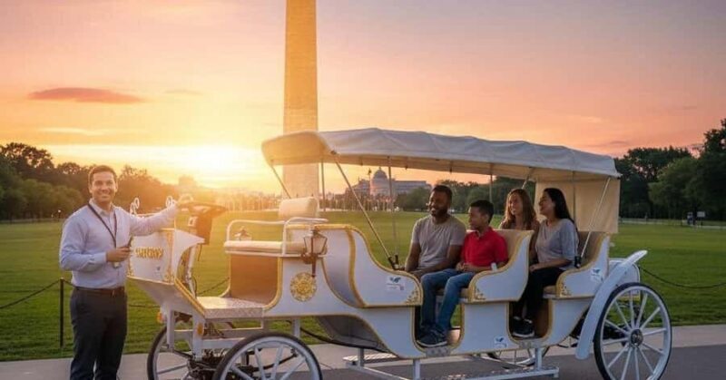 Washington DC Monuments Guided Carriage Tour - Key Points