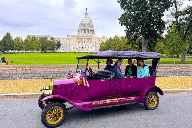 Washington DC Moonlight Tour by Electric Cart or Vintage Car - FAQs